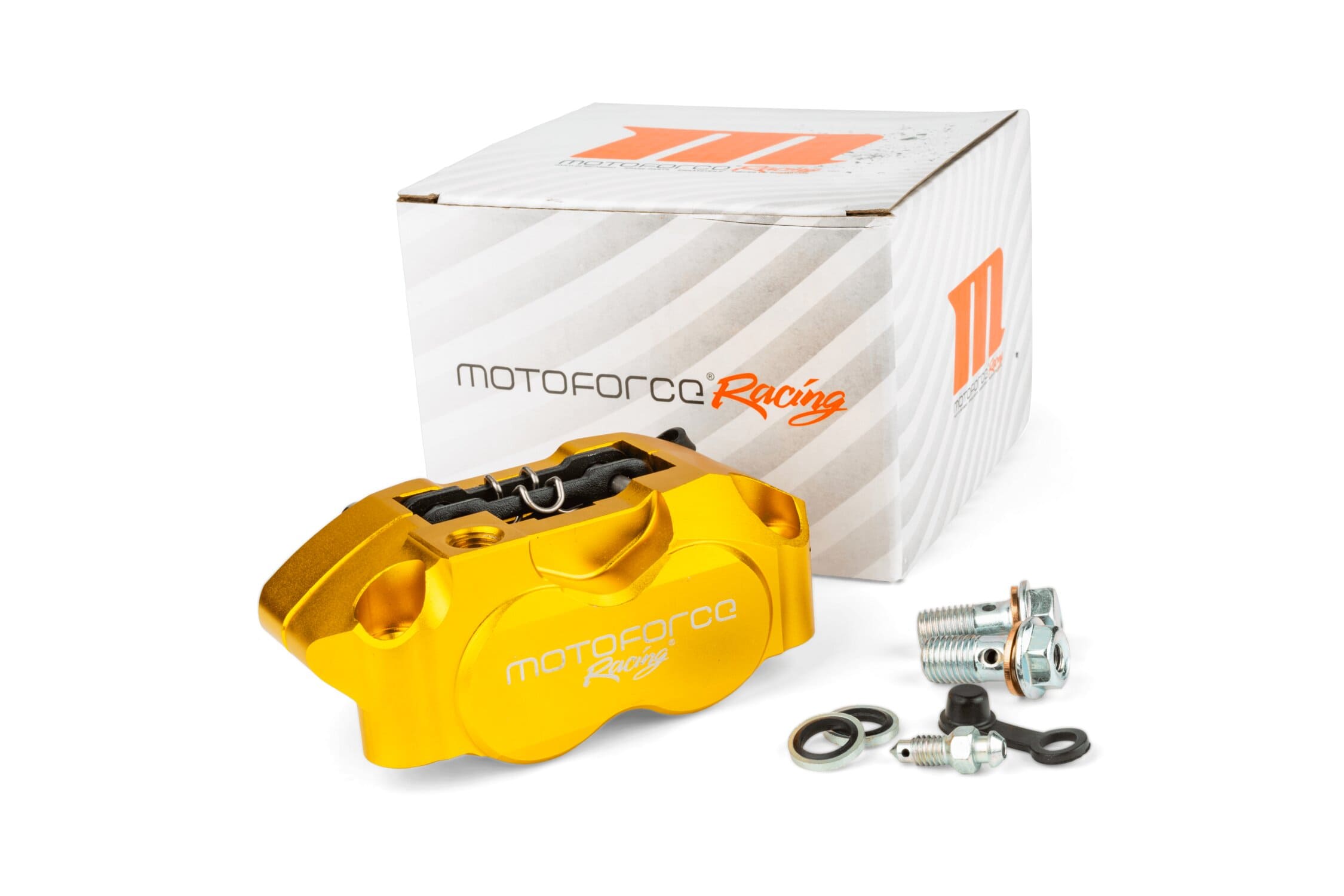 mf45.00103/go pinza freno 4 pistoncini motoforce racing oro, COD: MF45.00103/GO