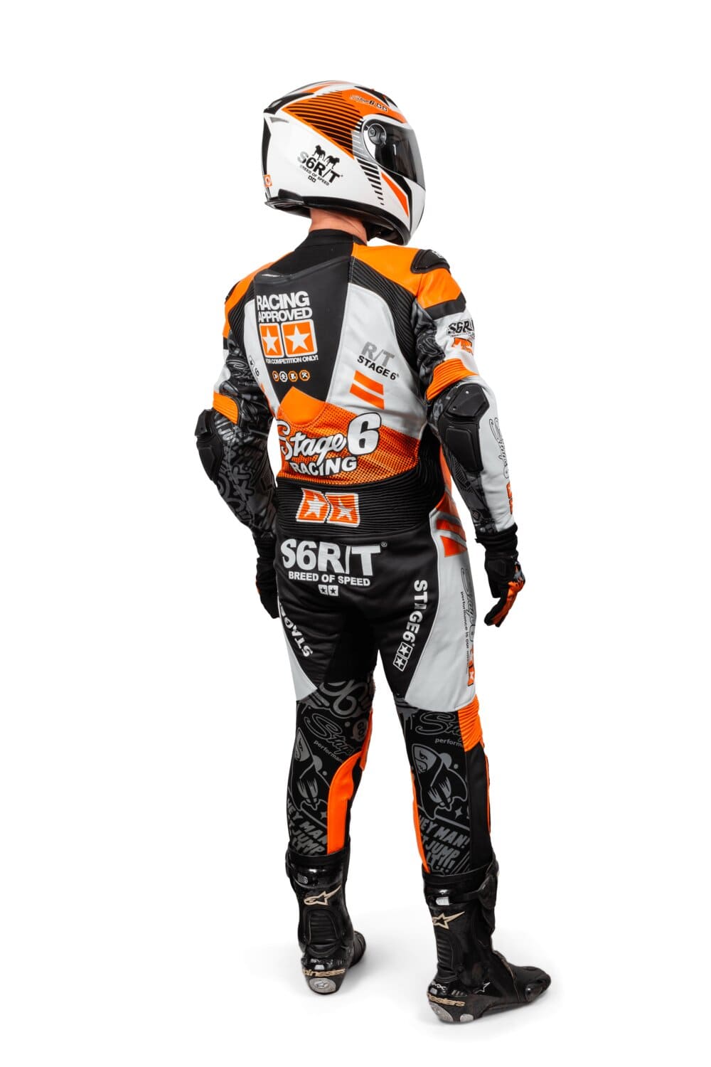 s6-0854/52 stage6 mk3 leather motorcycle suit size 52