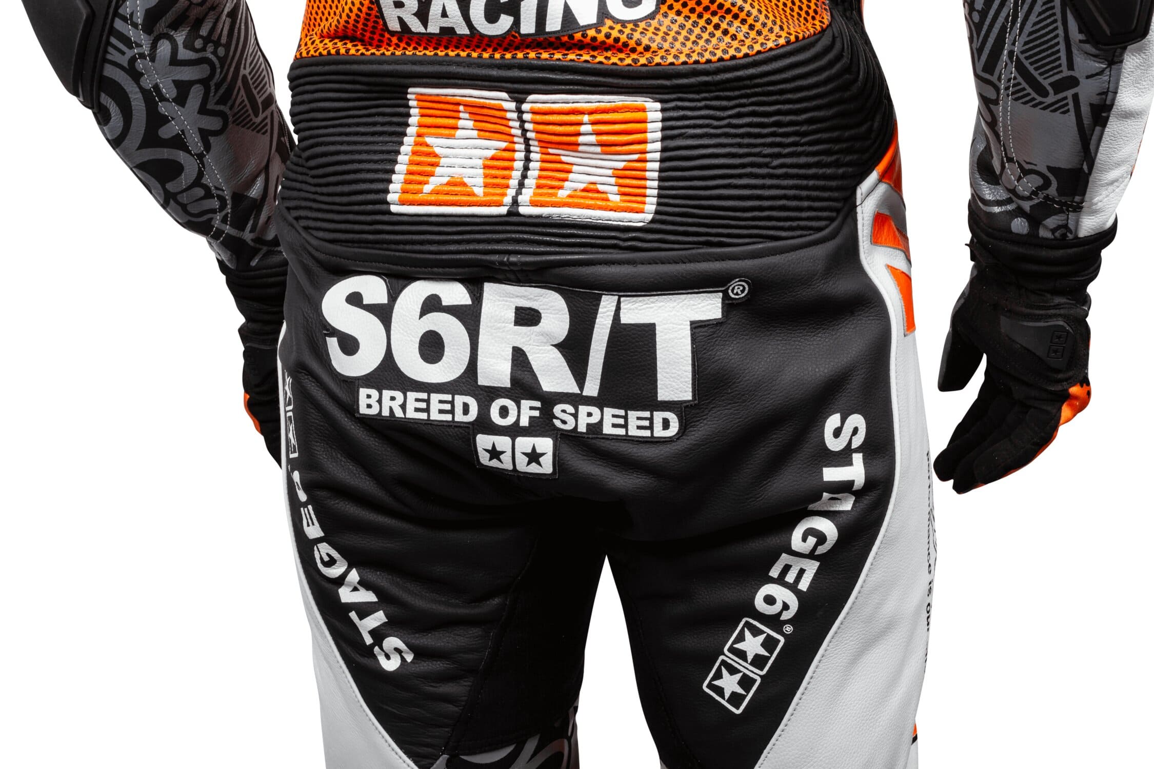 s6-0854/50 stage6 mk3 leather motorcycle suit size 50