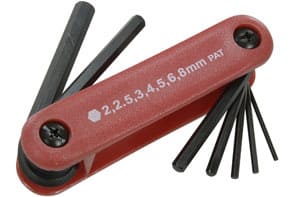 MF99.00501 Set Chiavi con Esagono incassato 2-2.5-3-4-5-6-8mm