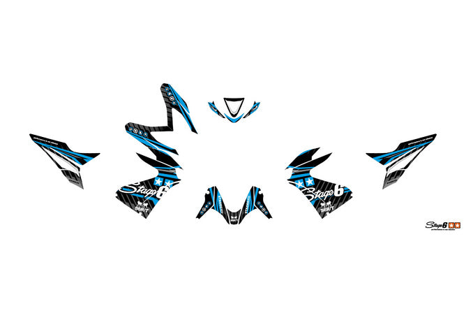 S6-056602.2/BL Kit deco Yamaha Aerox dopo 2013 Stage6 Blu