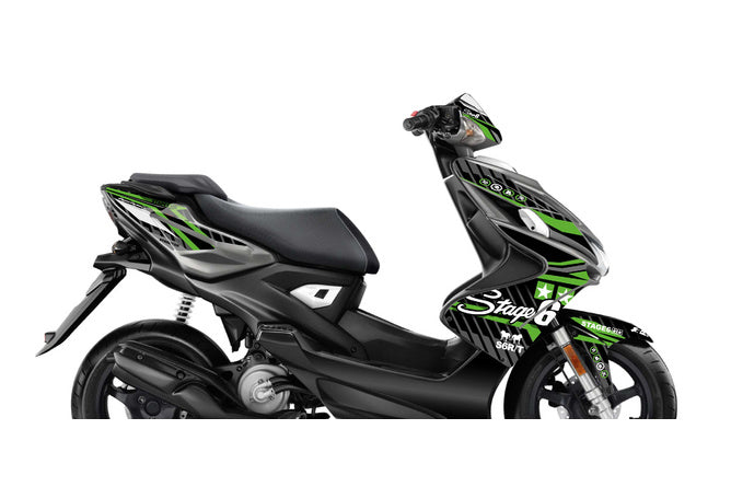 S6-056602.2/GR Kit deco Yamaha Aerox dopo 2013 Stage6 Verde, COD: S6-056602.2/GR
