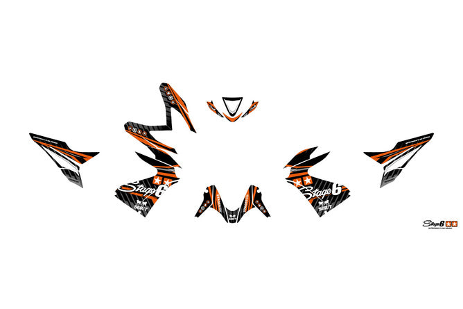 S6-056602.2/OR Kit deco Yamaha Aerox dopo 2013 Stage6 Arancione, COD: S6-056602.2/OR