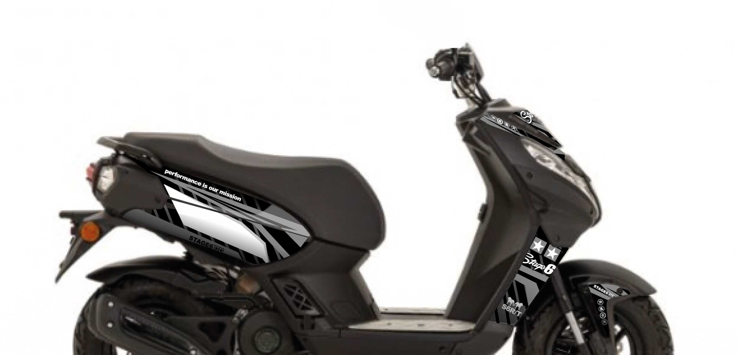 S6-057801.2/BK Kit deco Peugeot Streetzone Stage6 Nero, COD: S6-057801.2/BK