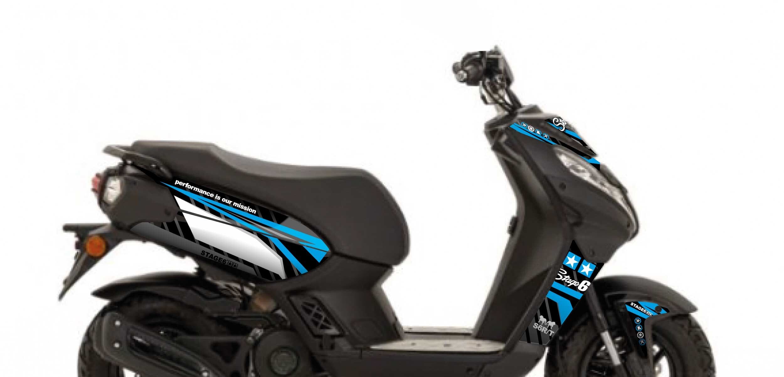 S6-057801.2/BL Kit deco Peugeot Streetzone Stage6 Blu, COD: S6-057801.2/BL