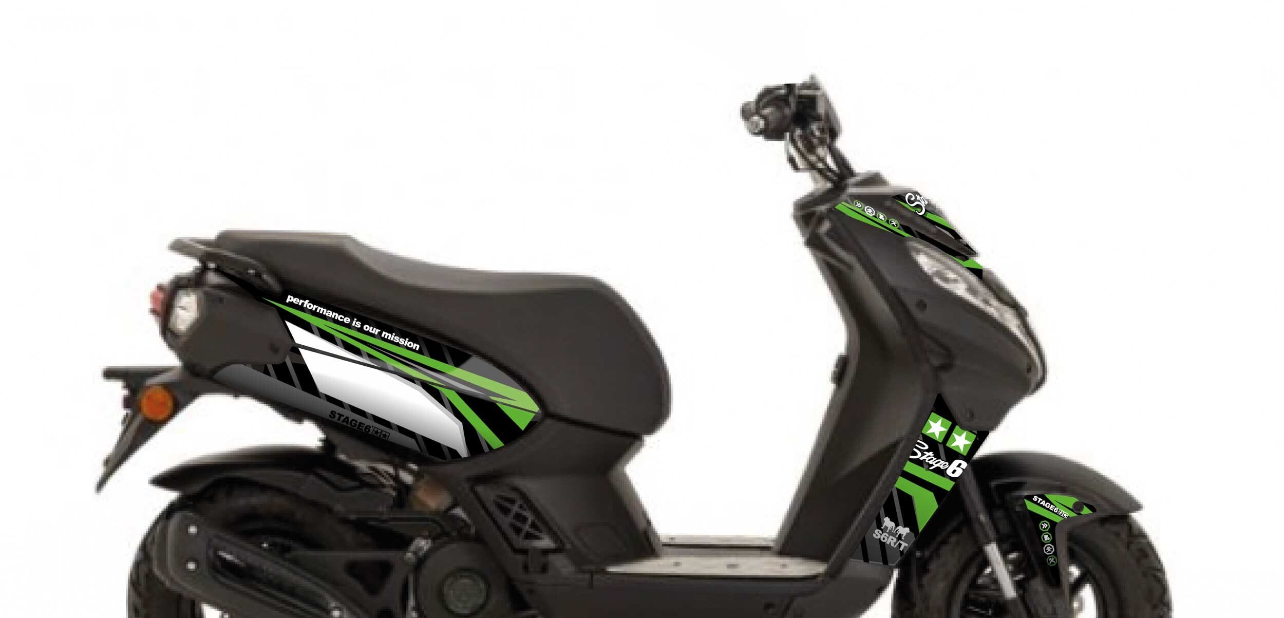 S6-057801.2/GR Kit deco Peugeot Streetzone Stage6 Verde