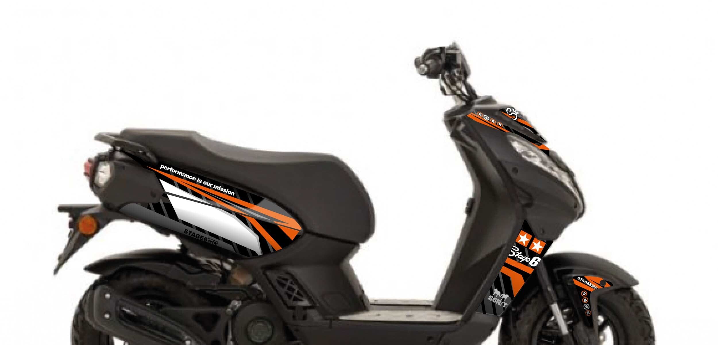 S6-057801.2/OR Kit deco Peugeot Streetzone Stage6 Arancione, COD: S6-057801.2/OR