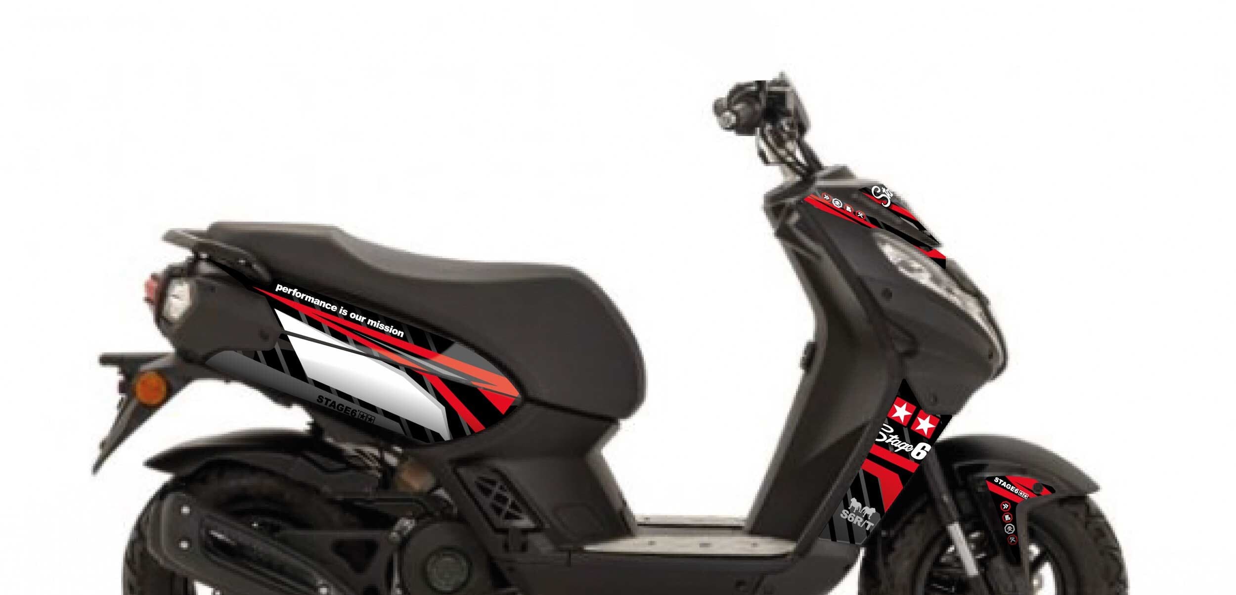 S6-057801.2/RE Kit deco Peugeot Streetzone Stage6 Rosso