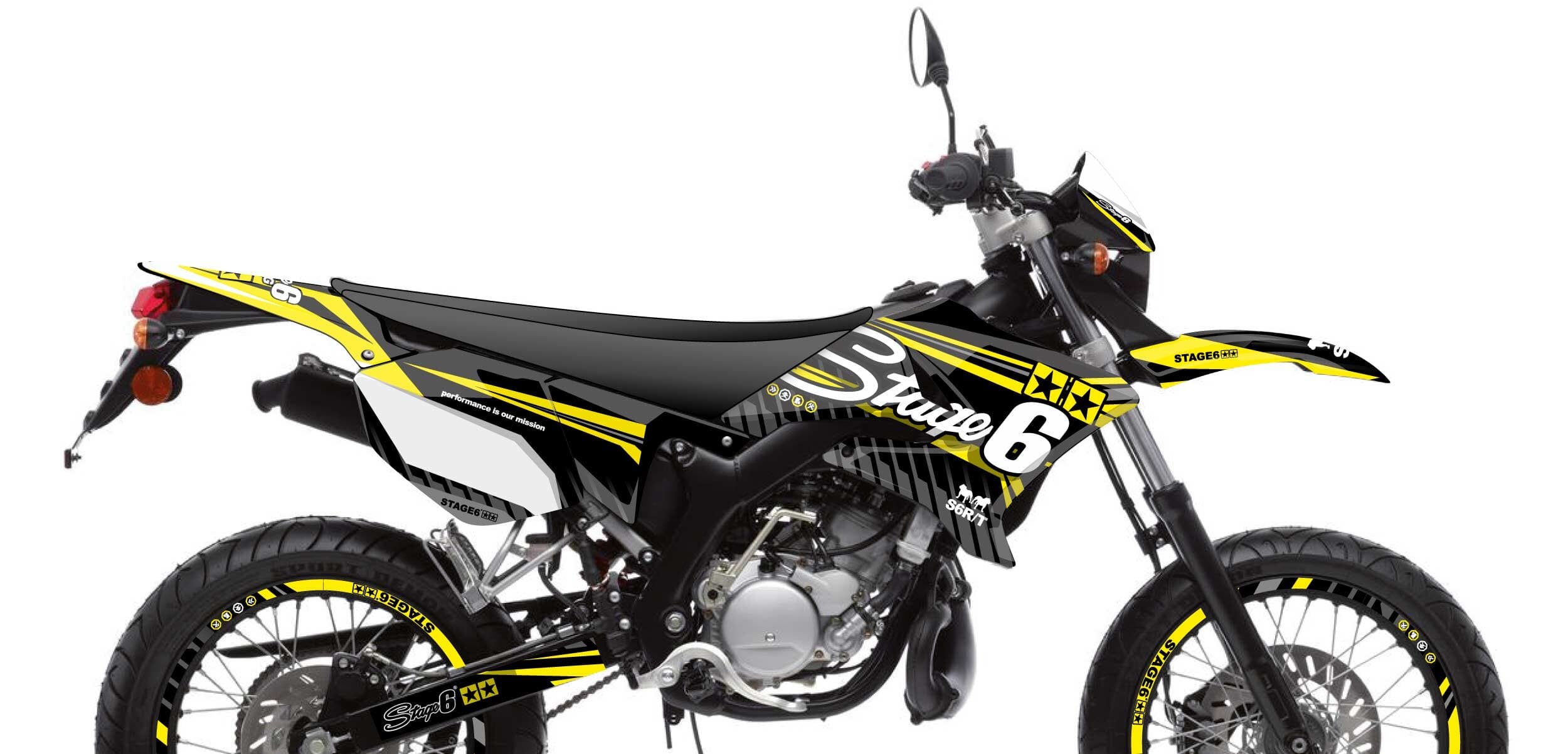 S6-058801.2/YE Kit deco Yamaha DT 50 Stage6 Giallo, COD: S6-058801.2/YE