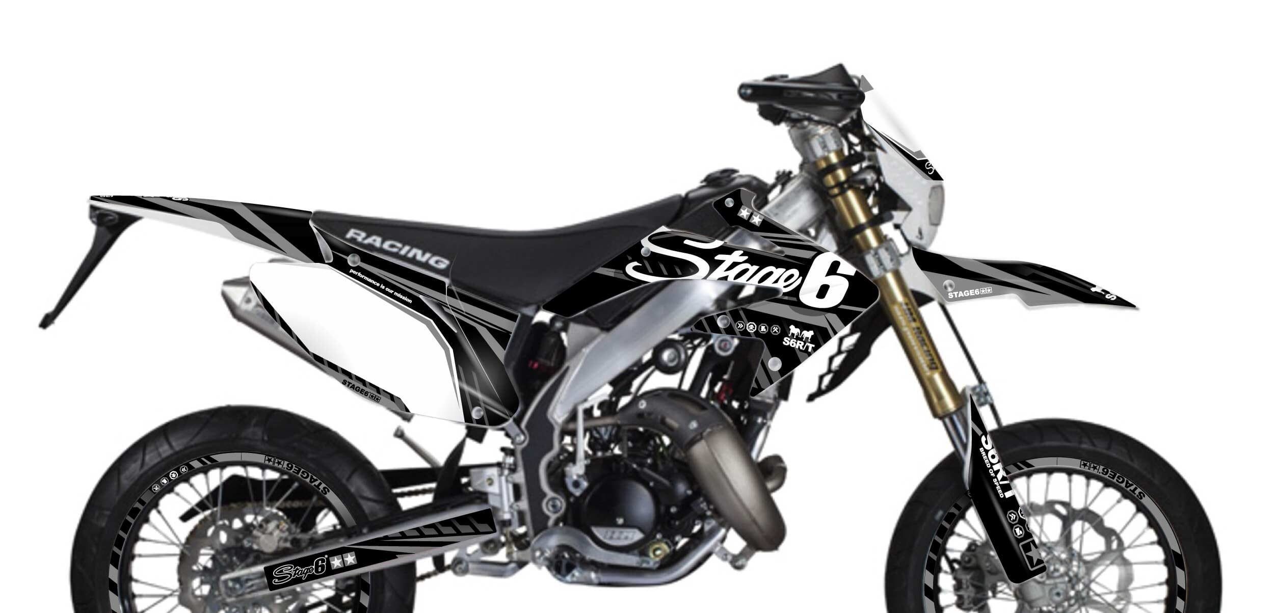 S6-058804.2/BK Kit deco Honda HM 50 Stage6 Nero, COD: S6-058804.2/BK