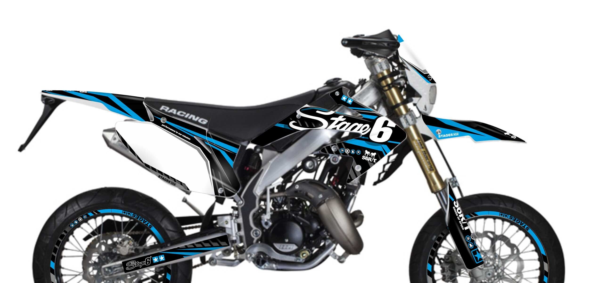 S6-058804.2/BL Kit deco Honda HM 50 Stage6 Blu, COD: S6-058804.2/BL