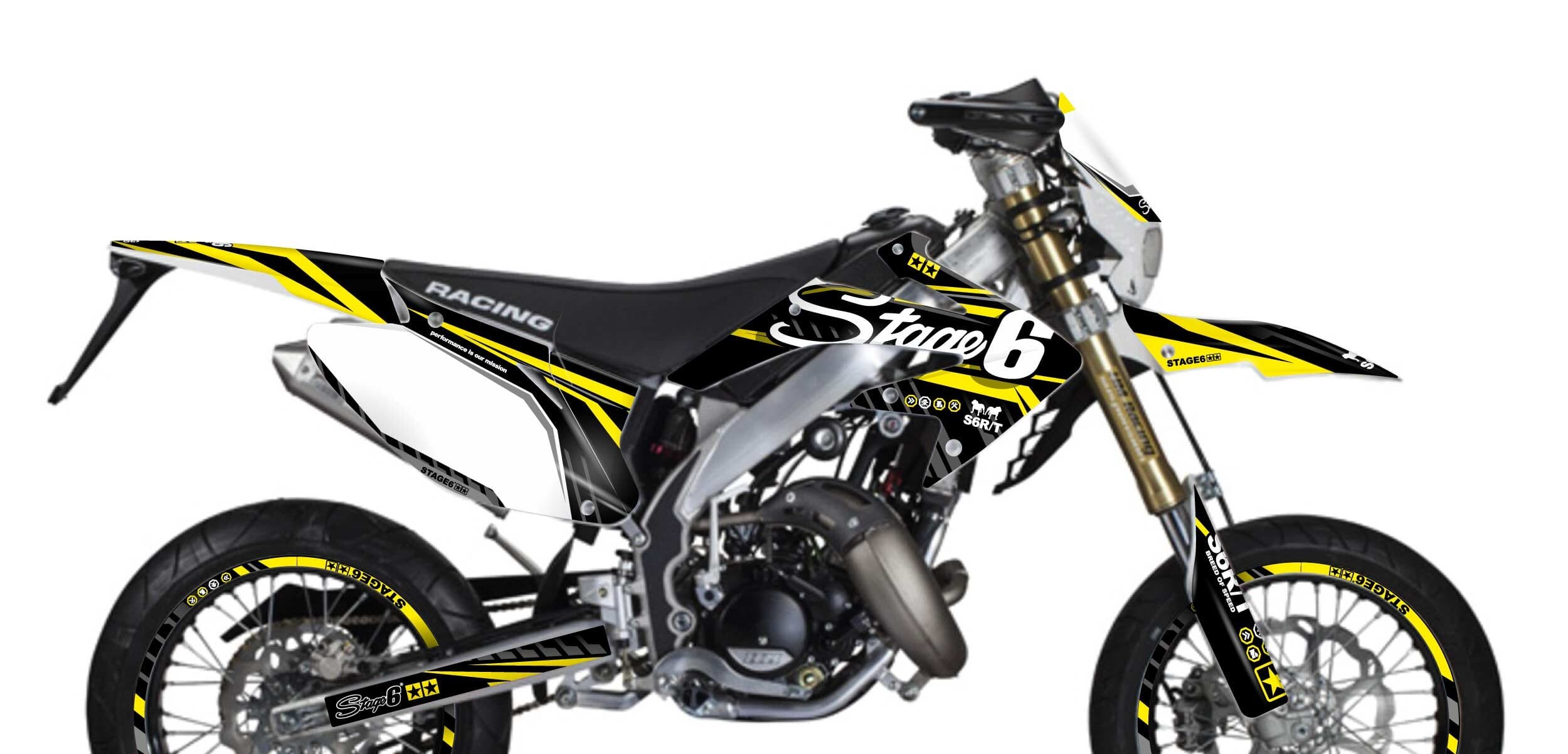 S6-058804.2/YE Kit deco Honda HM 50 Stage6 Giallo, COD: S6-058804.2/YE