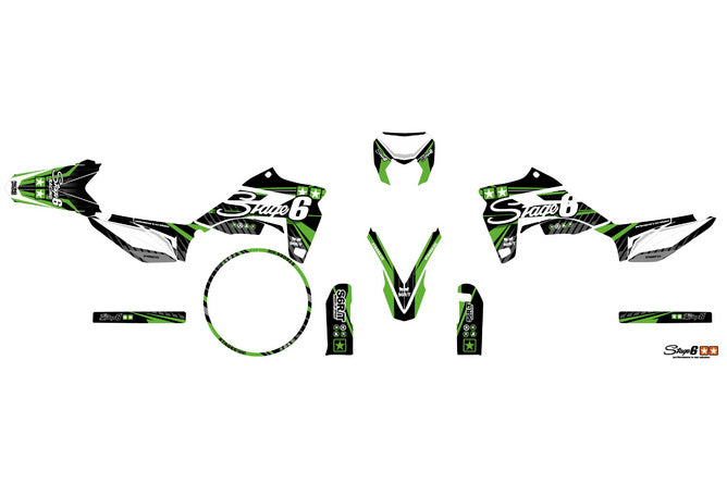 S6-058806.2/GR Kit deco Sherco SM-R 50 dopo 2018 Stage6 Verde