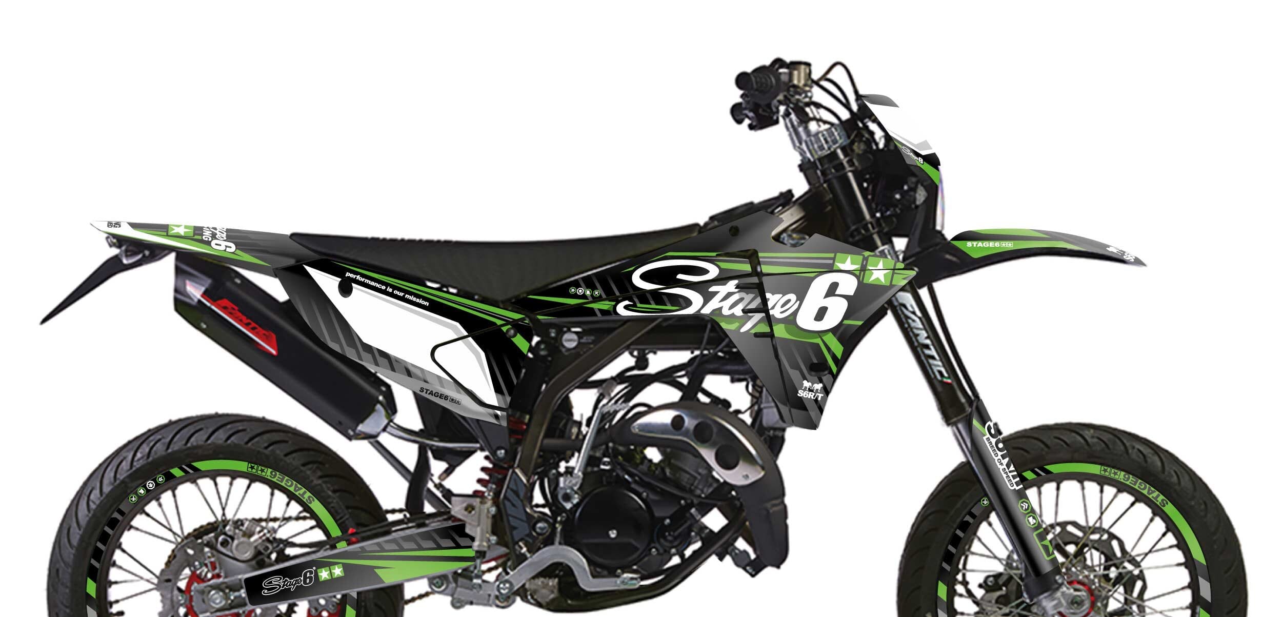 S6-058807.2/GR Kit deco Fantic XM 50 dopo 2023 Stage6 Verde