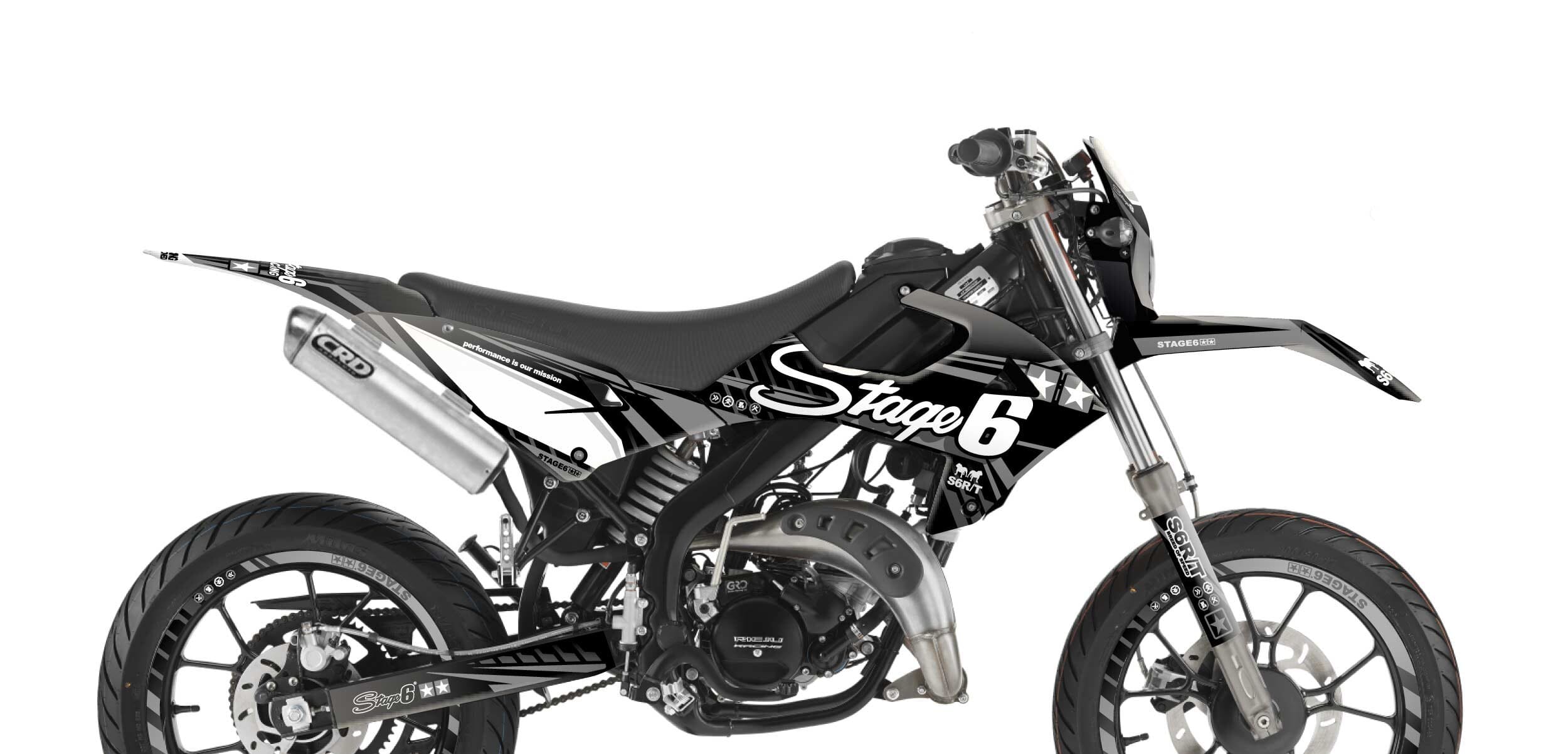 S6-058808.2/BK Kit deco Rieju MRT dopo 2022 Stage6 Nero, COD: S6-058808.2/BK