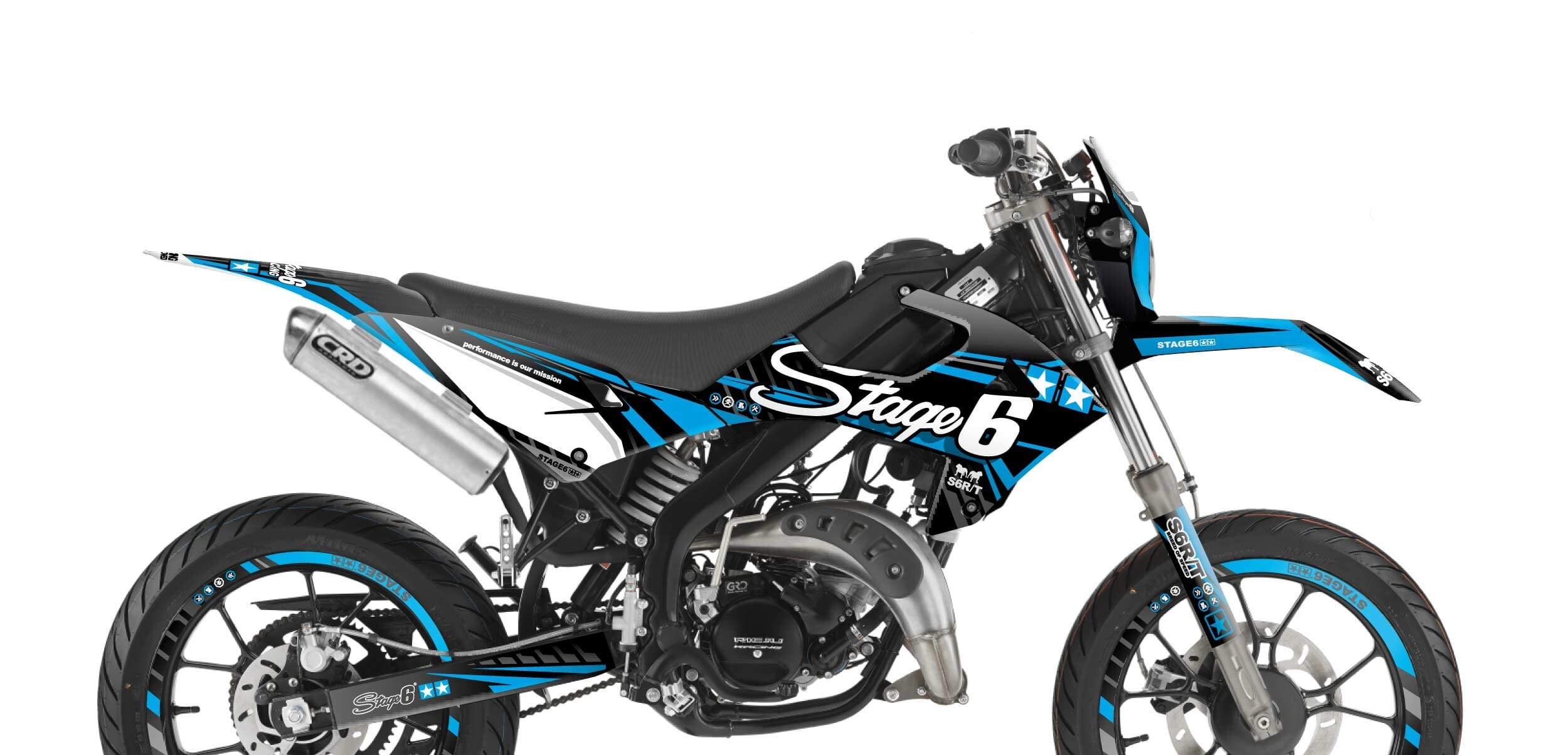 S6-058808.2/BL Kit deco Rieju MRT dopo 2022 Stage6 Blu, COD: S6-058808.2/BL