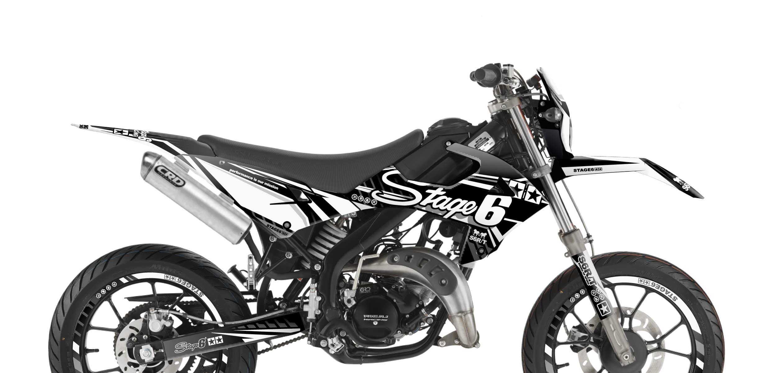 S6-058808.2/WH Kit deco Rieju MRT dopo 2022 Stage6 Blanc, COD: S6-058808.2/WH