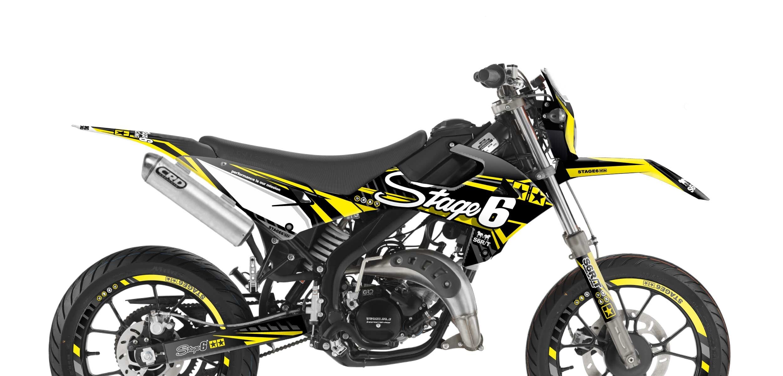 S6-058808.2/YE Kit deco Rieju MRT dopo 2022 Stage6 Giallo