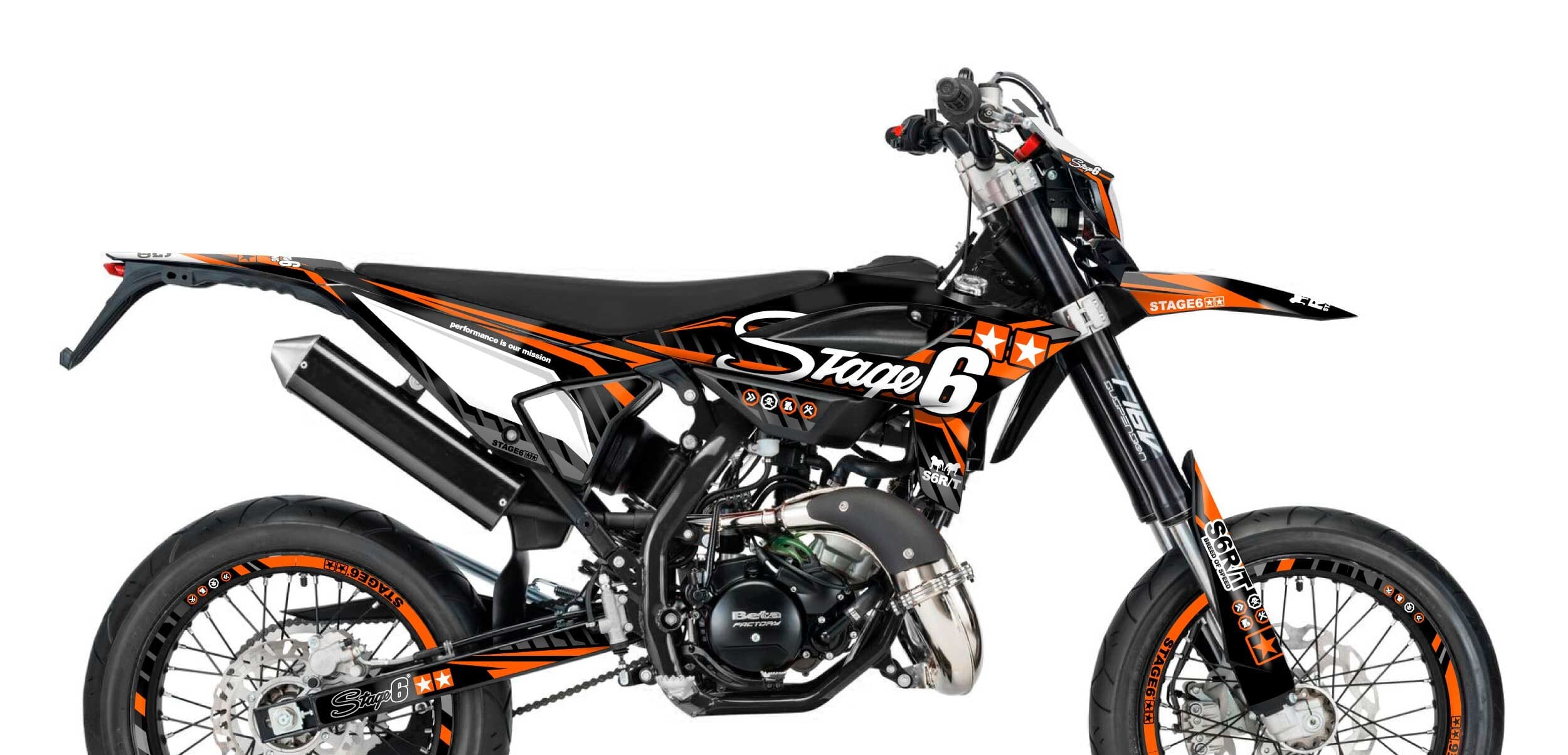 S6-058809.2/OR Kit deco Beta RR dopo 2021 Stage6 Arancione, COD: S6-058809.2/OR