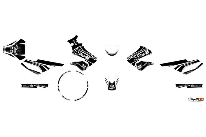 S6-059301.2/WH Kit deco Derbi X-Treme 2006 - 2010 Stage6 Blanc