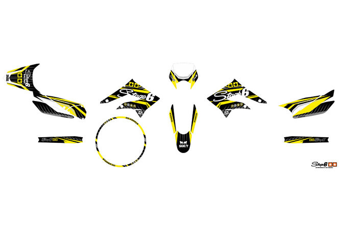 S6-059302.2/YE Kit deco Derbi X-Treme 2011 - 2017 Stage6 Giallo, COD: S6-059302.2/YE
