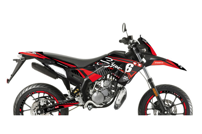 S6-059303.2/RE Kit deco Derbi X-Treme 2018 - 2020 Stage6 Rosso, COD: S6-059303.2/RE