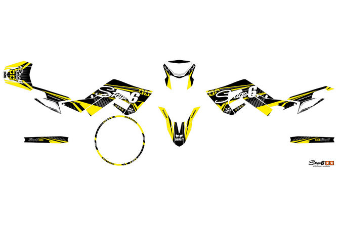 S6-059303.2/YE Kit deco Derbi X-Treme 2018 - 2020 Stage6 Giallo, COD: S6-059303.2/YE