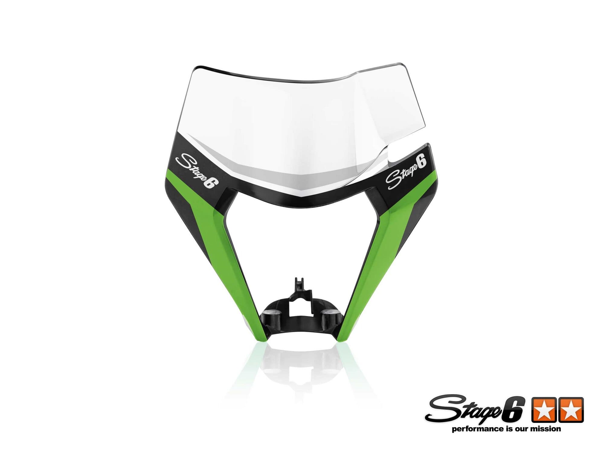 S6-058900.2/GR Grafica maschera faro KTM EXC Stage6 verde