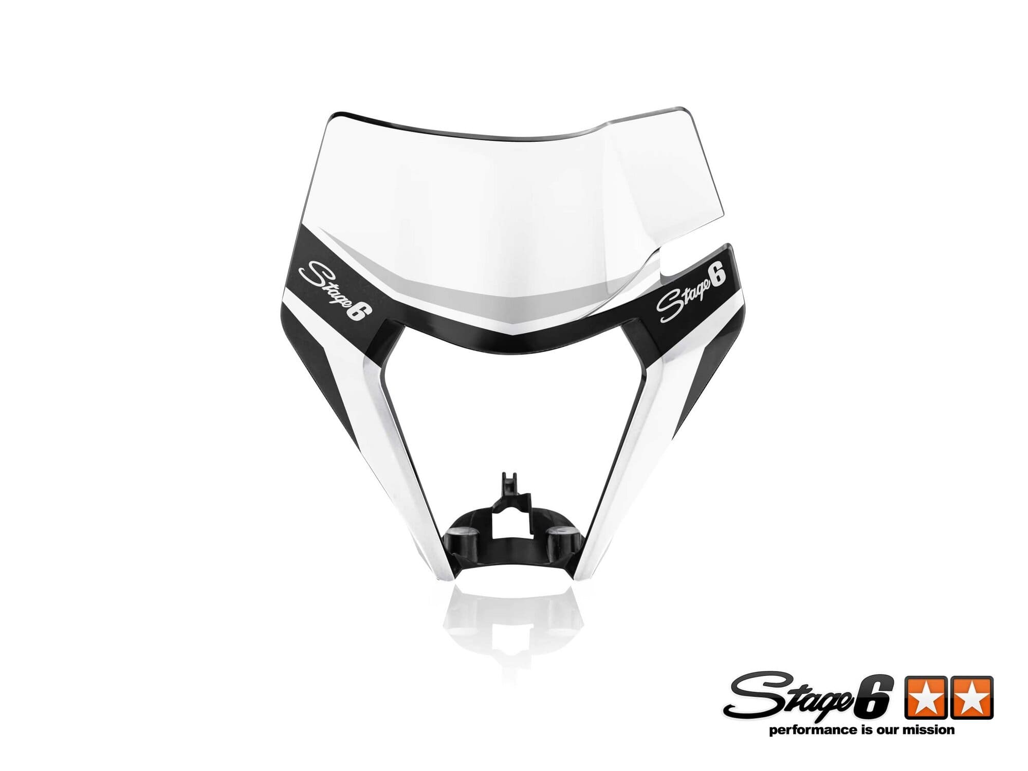 S6-058900.2/WH Grafica maschera faro KTM EXC Stage6 bianco