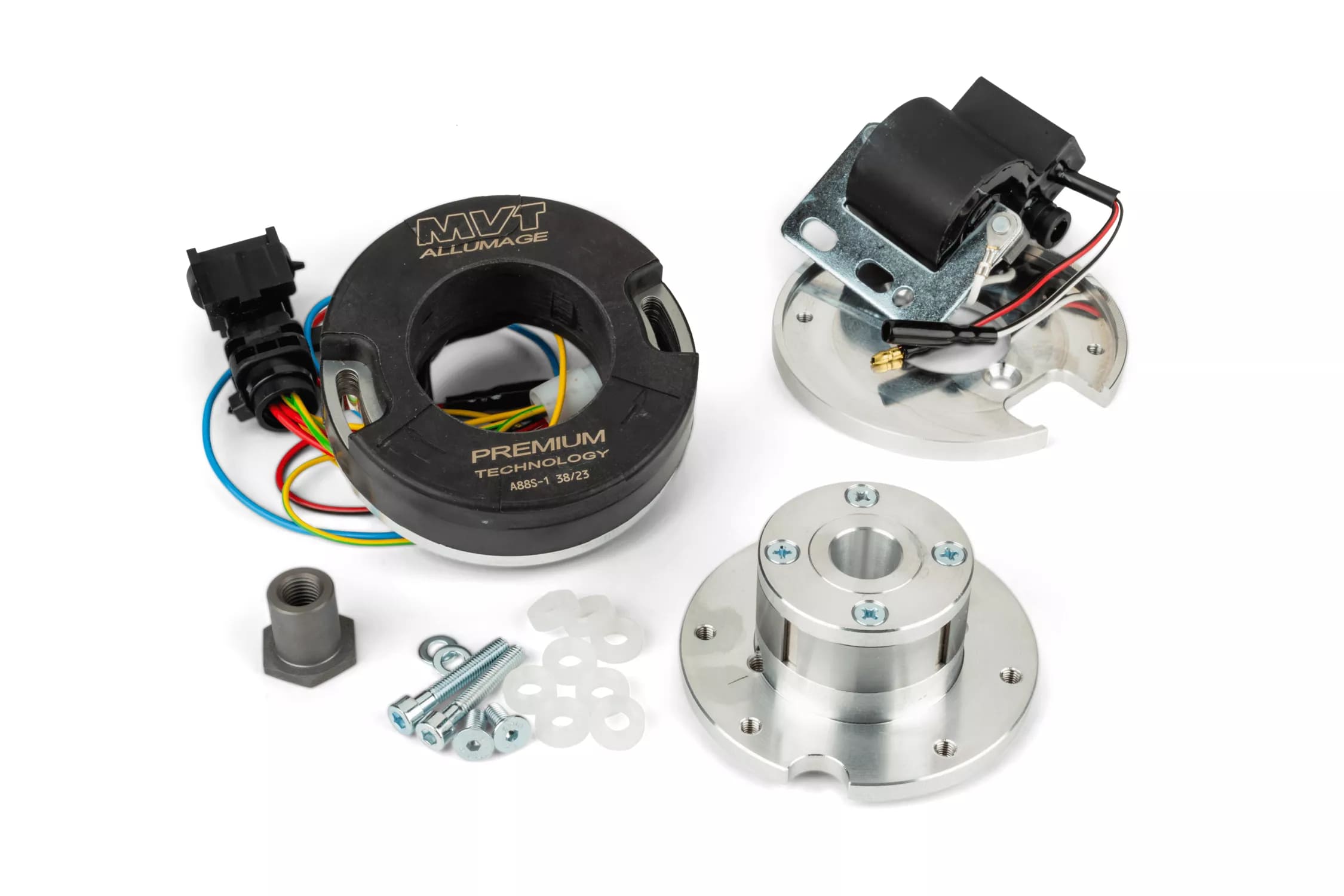 MVT-PREM09 Accensione a Rotore Interno MVT “Premium” con Bobina LED, Piaggio NRG / Gilera Stalker (prima del 2003)