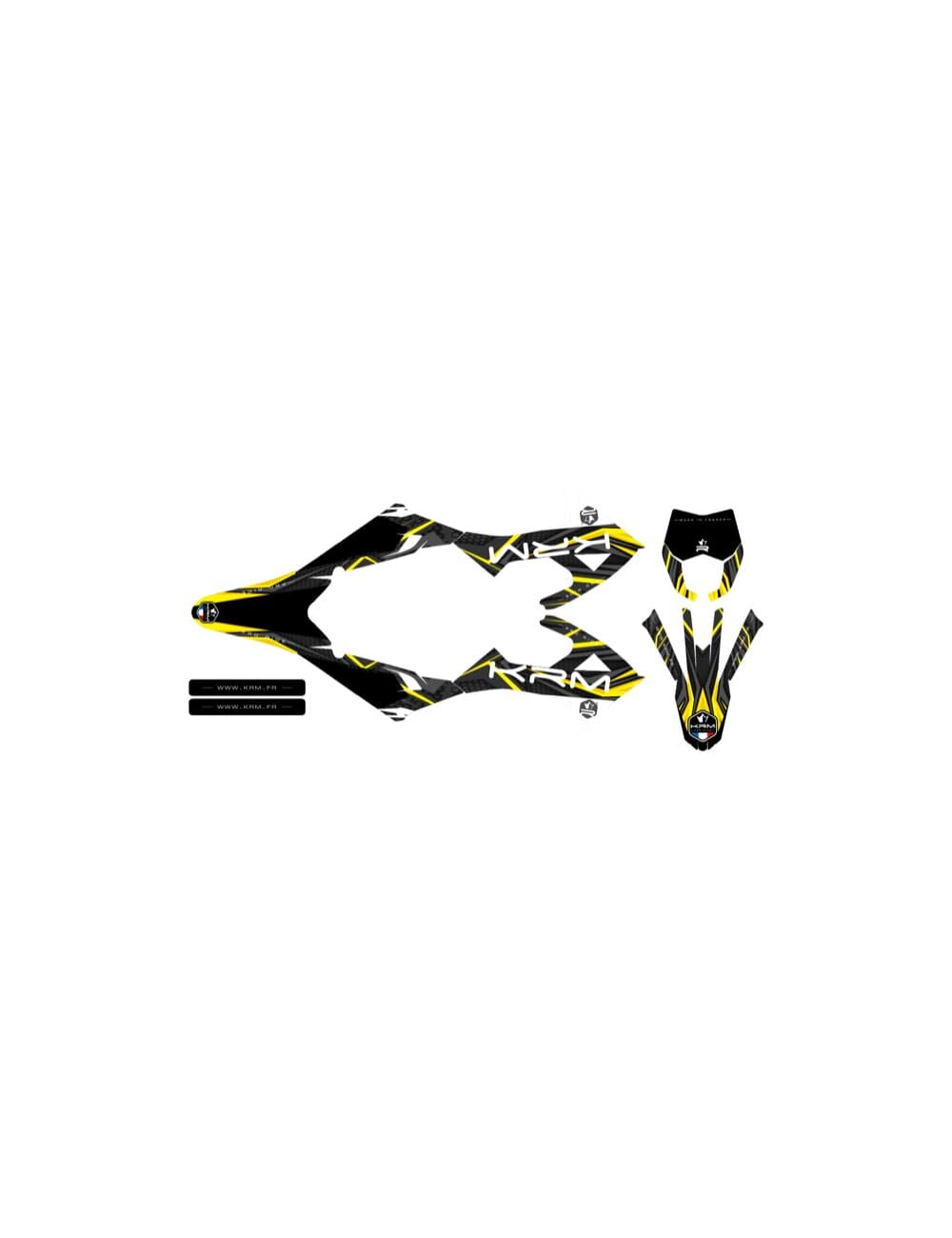 KR716F Kit deco Rieju MRT dopo 2022 giallo, COD: KR716F