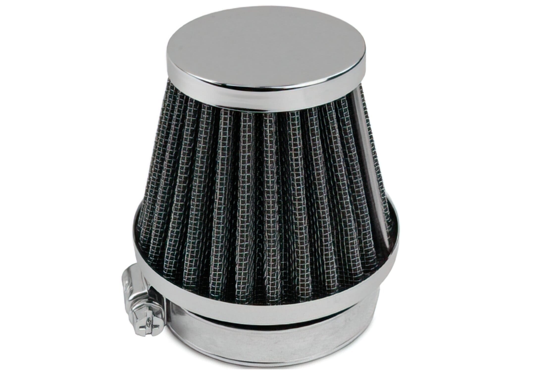 STR-346.10/CR Filtro aria tipo KN dritto 54 mm cromato, COD: STR-346.10/CR