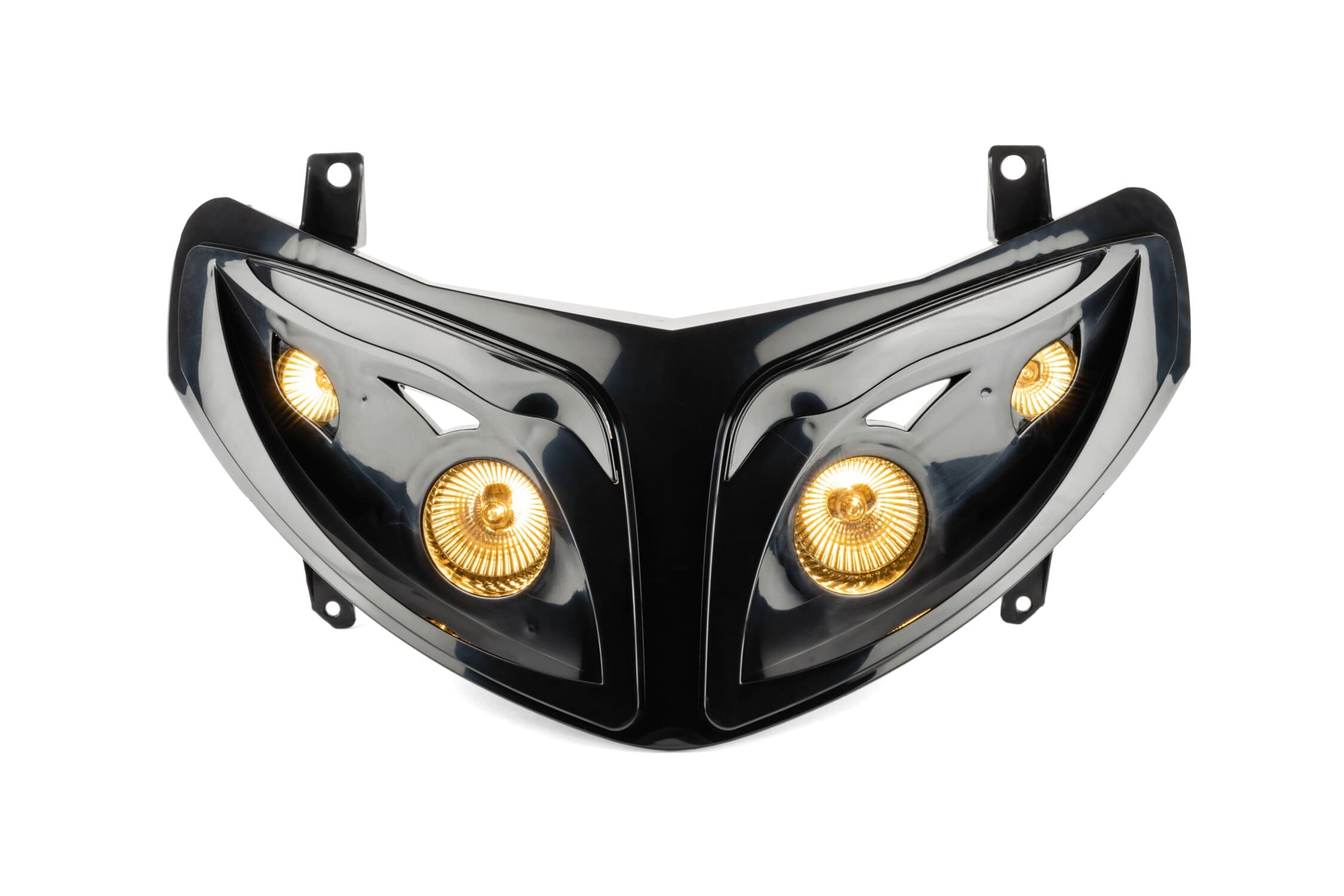 STR-604.95/BK Mascherina 4x Fari nero Peugeot Speedfight 2, COD: STR-604.95/BK