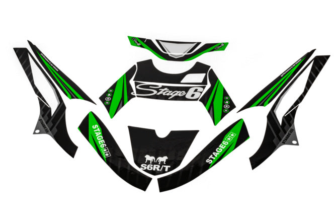 S6-056801.2/GR Kit deco Yamaha BWs dopo 2004 Stage6 Verde