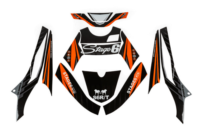 S6-056801.2/OR Deco Kit Yamaha BWs after 2004 Stage6 Orange