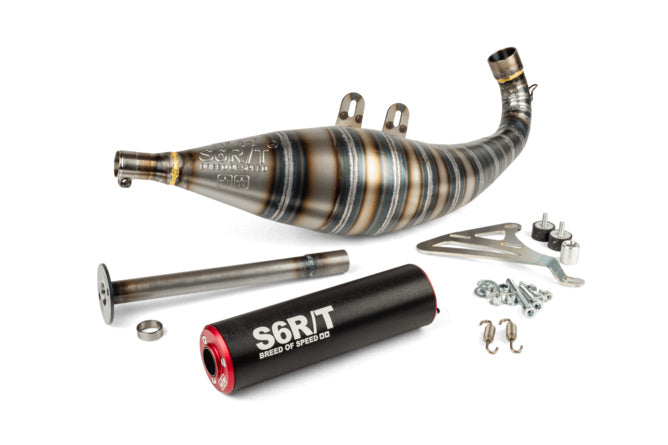 S6-9616621/RE Scarico Stage6 R/T FL 100 Drag Race Nero / Rosso