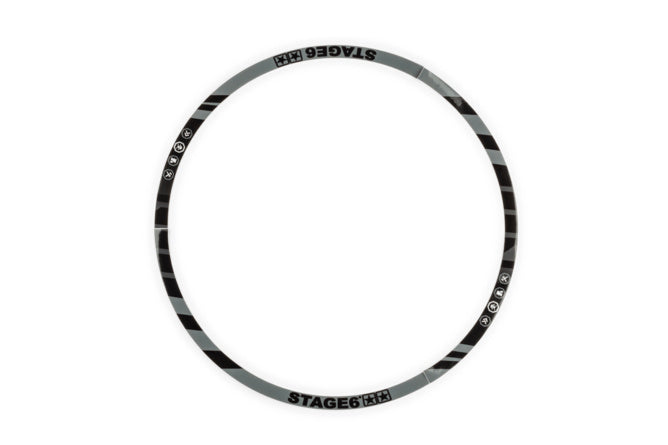 S6-0510.2/BK Set Rim Sticker Scooter 10" Stage6 Black