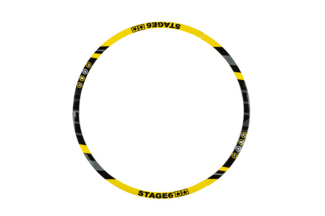 S6-0510.2/YE Set rim sticker Scooter 10" Stage6 Yellow