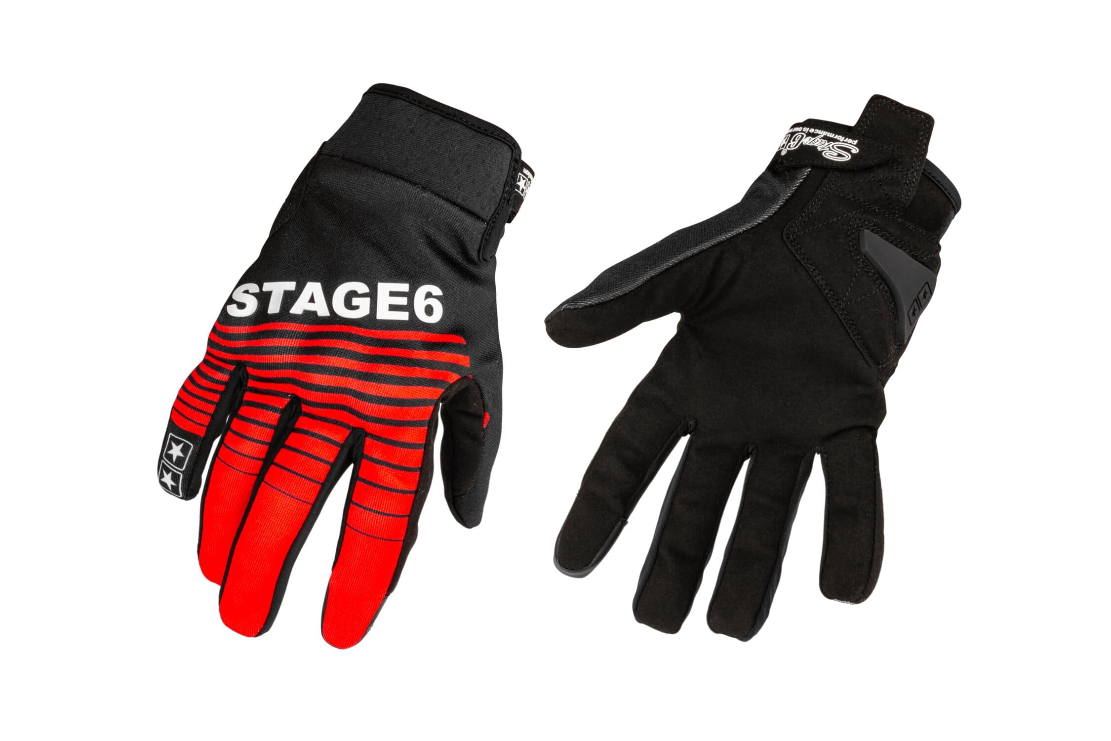 S6-0864/L Guanti moto Stage6 Street Pure Rosso / Nero L, COD: S6-0864/L
