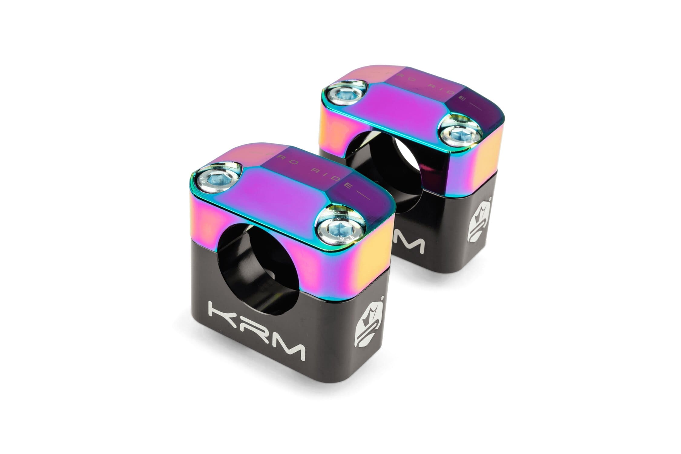 KR122F Fascette manubrio 28mm KRM Nero / Neochrome, COD: KR122F