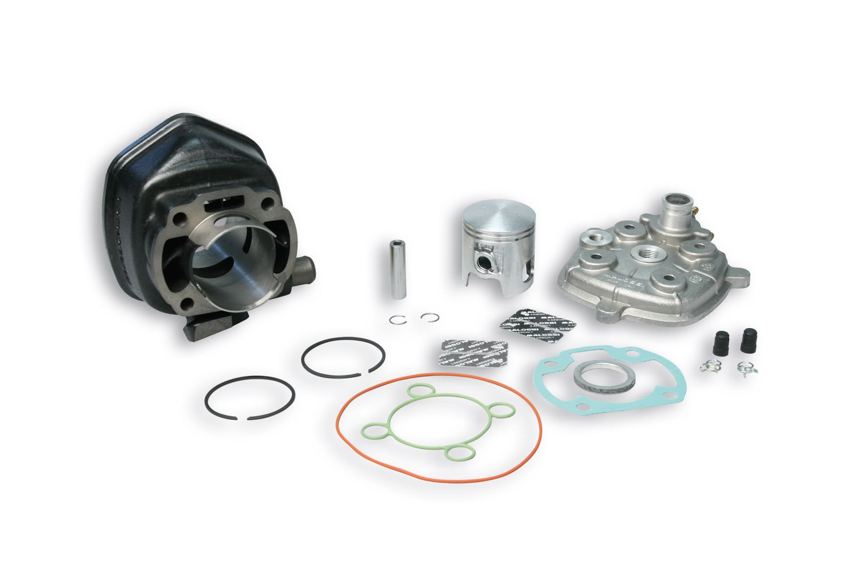318284 gruppo termico malossi sport 70cc d.47 minarelli orizzontale h2o sp.10 ghisa