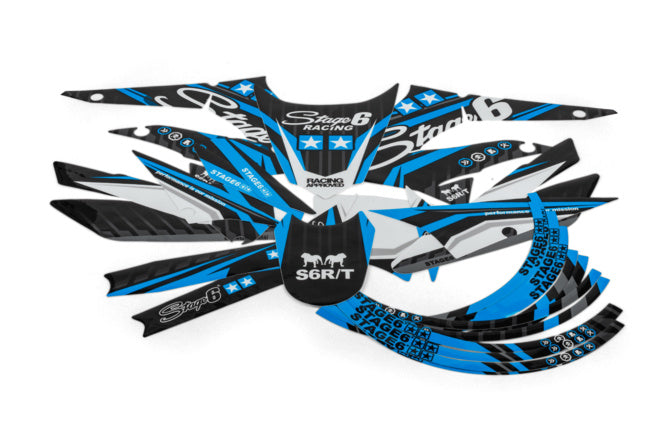 S6-059302.2/BL Kit deco Derbi X-Treme 2011 - 2017 Stage6 Blu, COD: S6-059302.2/BL