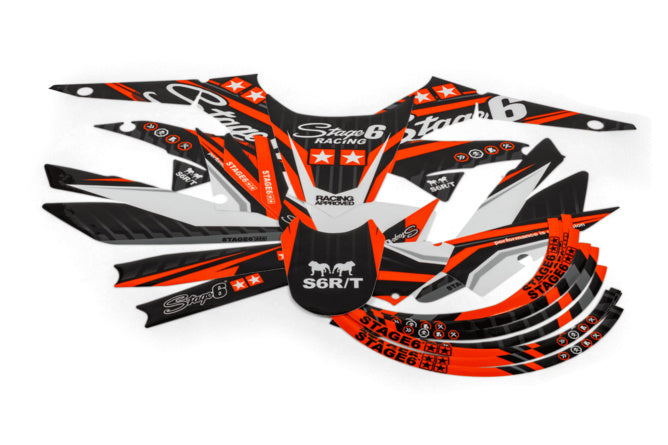 S6-059302.2/OR Kit deco Derbi X-Treme 2011 - 2017 Stage6 Arancione