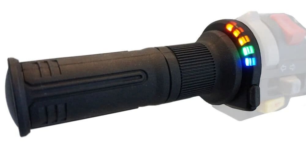 KO-AX0410J1 Manopole riscaldabile HG 13 Koso L.120mm con interruttore tipo K, COD: KO-AX0410J1