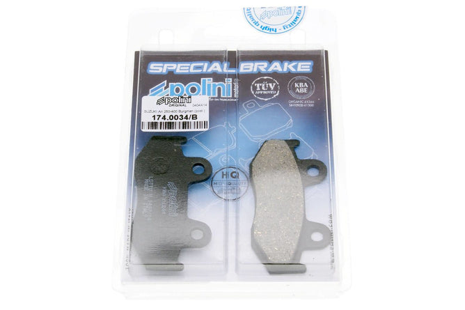 P174.0034/B Pastiglie freno posteriori Polini Original Suzuki Burgman 250 / 400 1996-2000 - Billaricambi SRLS
