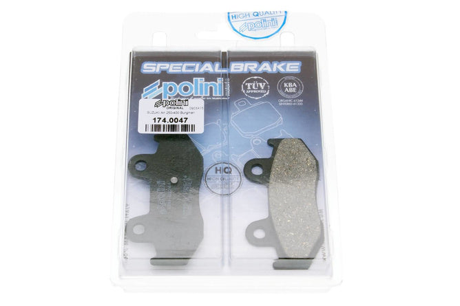 P174.0047 Pastiglie freno posteriori Polini Original Suzuki Burgman 250 / 400 2001-2006 - Billaricambi SRLS
