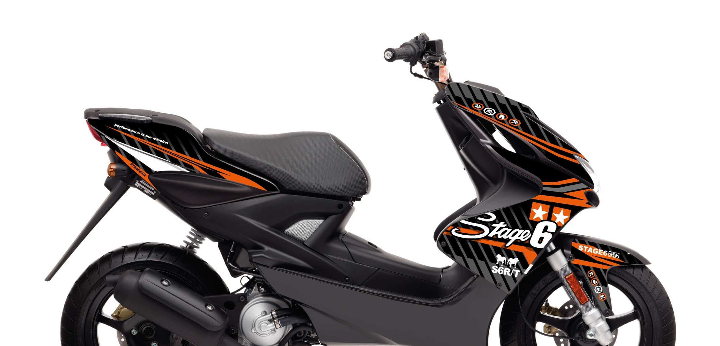 S6-056601.2/OR Kit deco Yamaha Aerox fino 2013 Stage6 Arancione, COD: S6-056601.2/OR