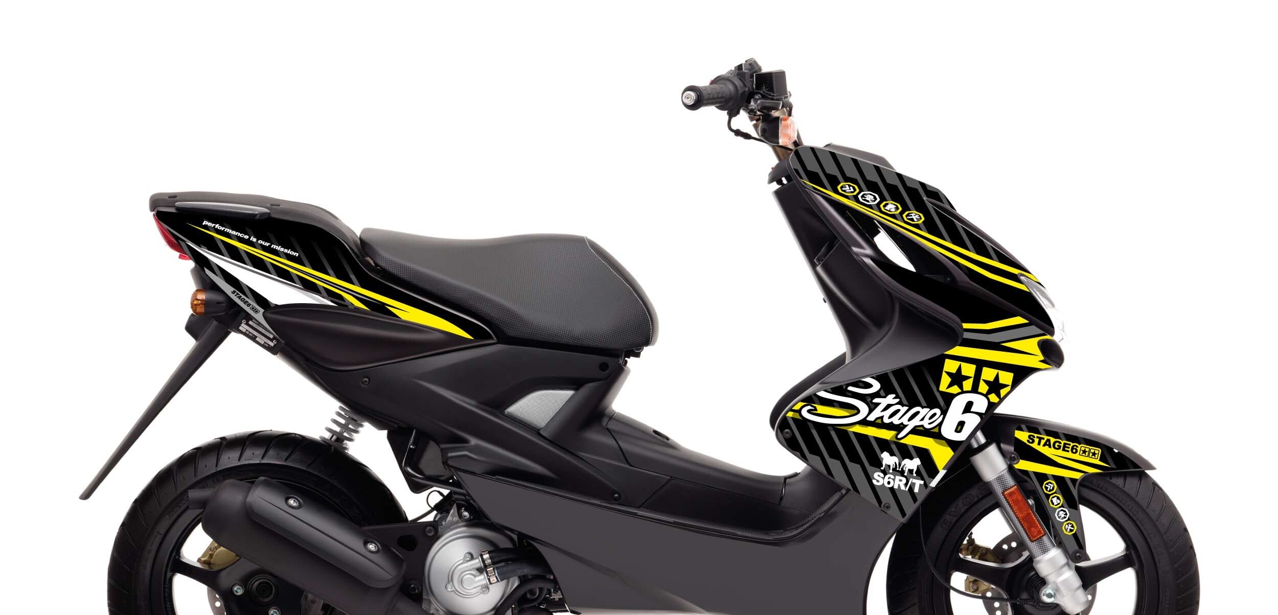 S6-056601.2/YE Kit deco Yamaha Aerox fino 2013 Stage6 Giallo, COD: S6-056601.2/YE
