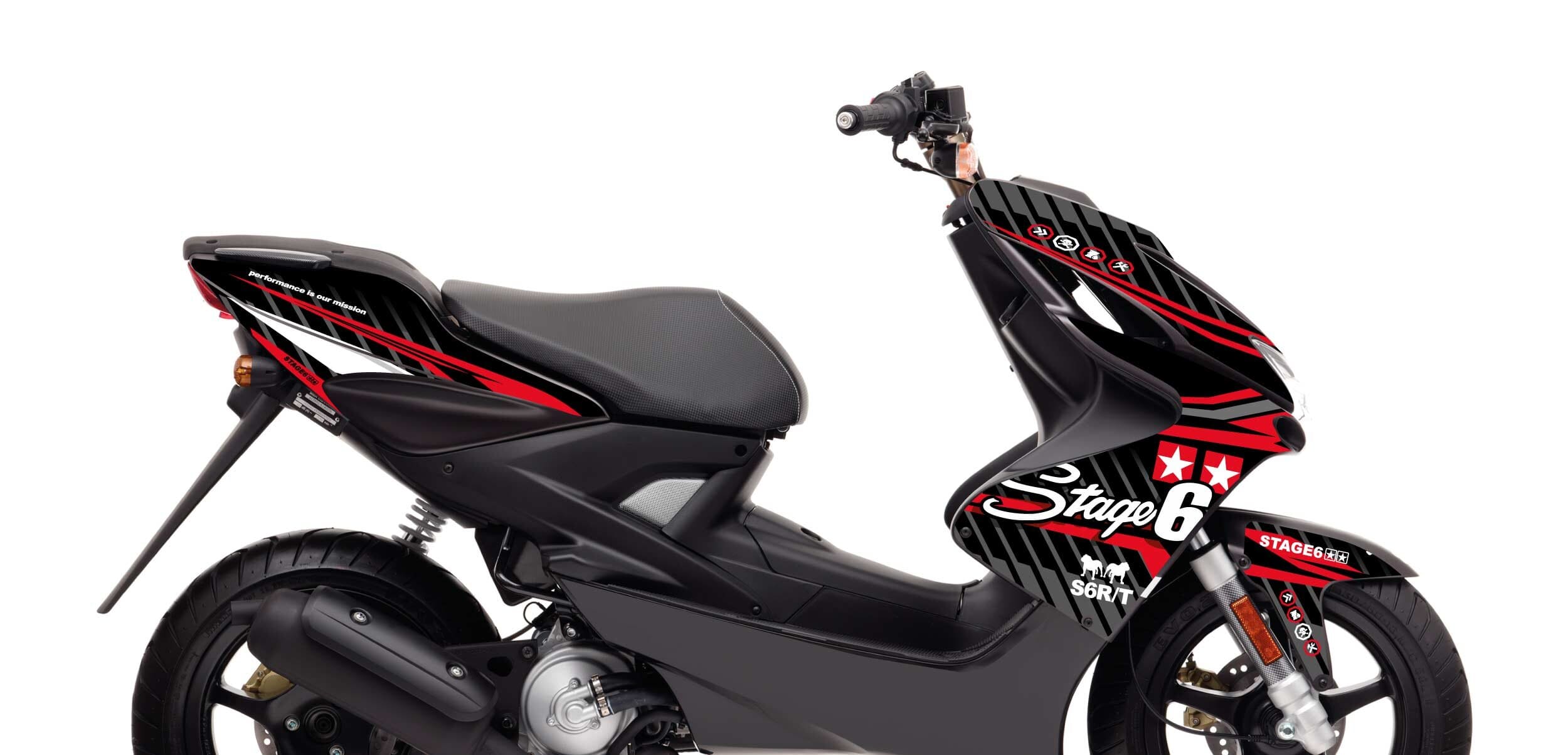 S6-056601.2/RE Kit deco Yamaha Aerox fino 2013 Stage6 Rosso, COD: S6-056601.2/RE