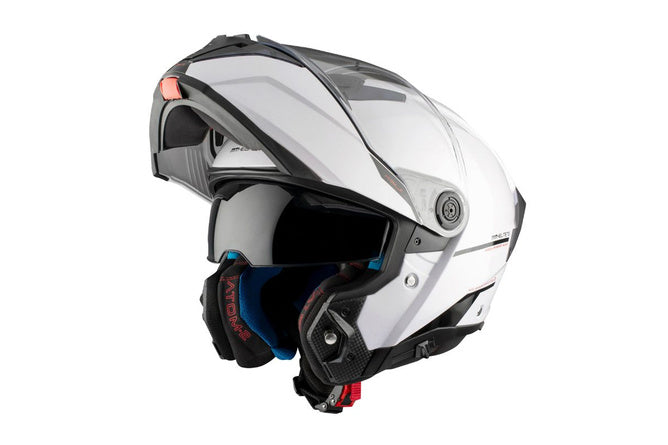MT-208380 Casco modulare MT Helmets Atom 2 SV bianco lucido S - Billaricambi SRLS